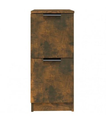 vidaXL Sideboards 2 pcs Smoked Oak 30x30x70 cm Engineered Wood — V0672032149