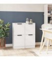 vidaXL Sideboards 2 pcs White 30x30x70 cm Engineered Wood — V0672032151