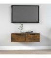 vidaXL Wall Cabinet Smoked Oak 68x30x20 cm Engineered Wood