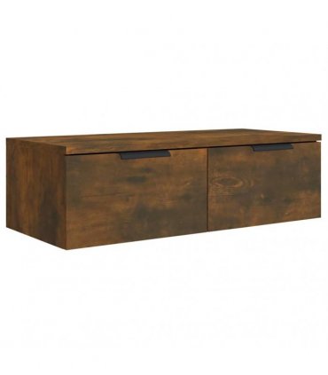 vidaXL Wall Cabinet Smoked Oak 68x30x20 cm Engineered Wood
