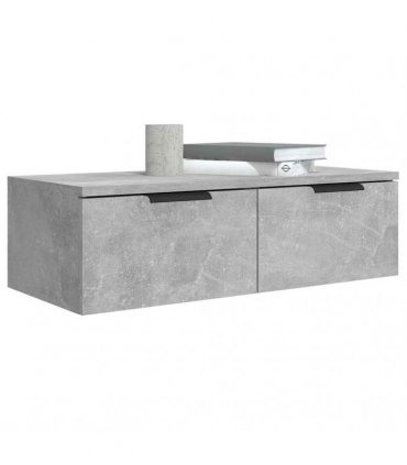 vidaXL Wall Cabinet Concrete Grey 68x30x20 cm Engineered Wood