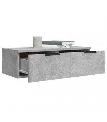 vidaXL Wall Cabinet Concrete Grey 68x30x20 cm Engineered Wood
