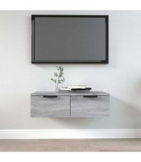 vidaXL Wall Cabinet Grey Sonoma 68x30x20 cm Engineered Wood