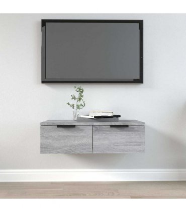vidaXL Wall Cabinet Grey Sonoma 68x30x20 cm Engineered Wood
