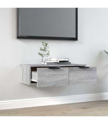 vidaXL Wall Cabinet Grey Sonoma 68x30x20 cm Engineered Wood