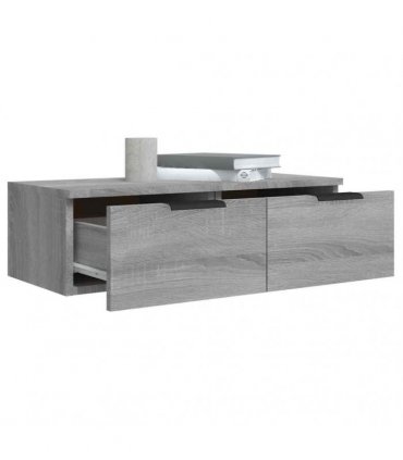 vidaXL Wall Cabinet Grey Sonoma 68x30x20 cm Engineered Wood