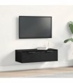 vidaXL Wall Cabinet Black Oak 68 x 30 x 20 cm Engineered Wood