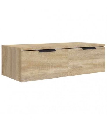vidaXL Wall Cabinet Sonoma Oak 68x30x20 cm Engineered Wood