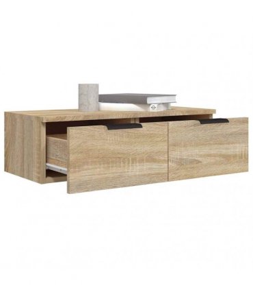 vidaXL Wall Cabinet Sonoma Oak 68x30x20 cm Engineered Wood