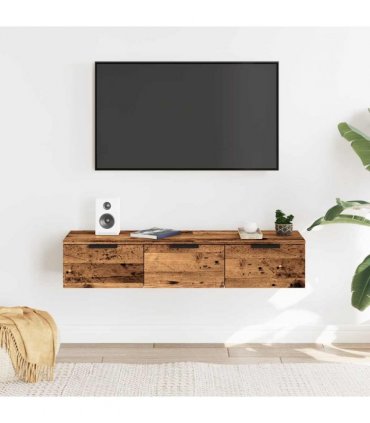 vidaXL Wall Cabinet Old Wood 102x30x20 cm Engineered Wood