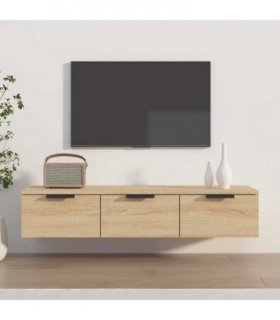 vidaXL Wall Cabinet Sonoma Oak 102x30x20 cm Engineered Wood