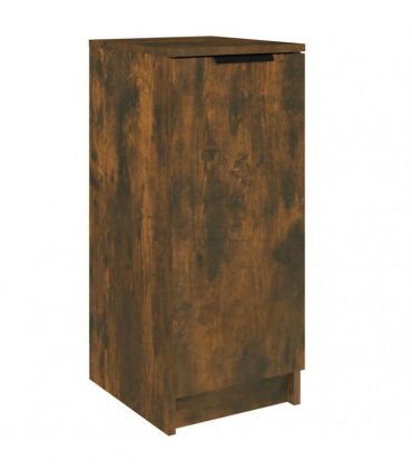 vidaXL Shoe Cabinet Smoked Oak 30x35x70 cm Engineered Wood