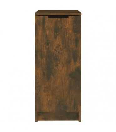 vidaXL Shoe Cabinet Smoked Oak 30x35x70 cm Engineered Wood