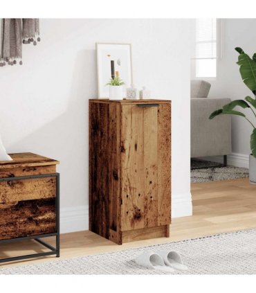vidaXL Shoe Cabinet Old Wood 29.5x35x70 cm Engineered Wood