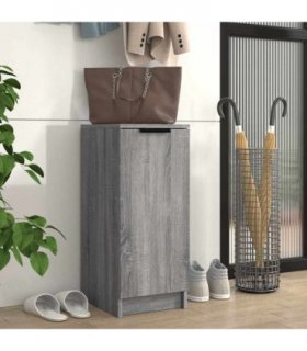 vidaXL Shoe Cabinet Grey Sonoma 30x35x70 cm Engineered Wood