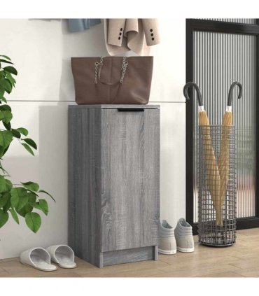 vidaXL Shoe Cabinet Grey Sonoma 30x35x70 cm Engineered Wood