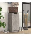 vidaXL Shoe Cabinet Concrete Grey 30x35x70 cm Engineered Wood
