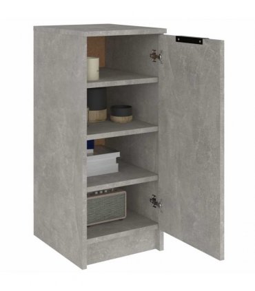 vidaXL Shoe Cabinet Concrete Grey 30x35x70 cm Engineered Wood