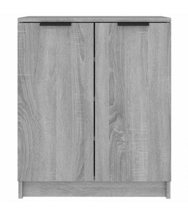 vidaXL Shoe Cabinet Grey Sonoma 59x35x70 cm Engineered Wood