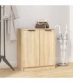 vidaXL Shoe Cabinet Sonoma Oak 59x35x70 cm Engineered Wood