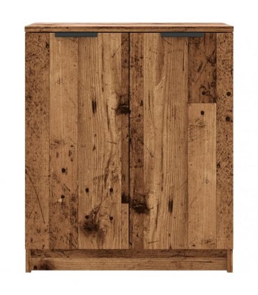 vidaXL Shoe Cabinet Old Wood 59x35x70 cm Engineered Wood