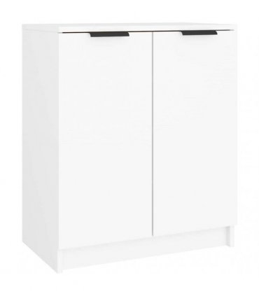 vidaXL Shoe Cabinet White 59x35x70 cm Engineered Wood