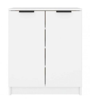 vidaXL Shoe Cabinet White 59x35x70 cm Engineered Wood