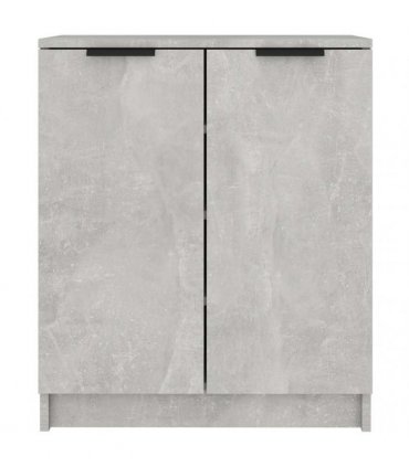 vidaXL Shoe Cabinet Concrete Grey 59x35x70 cm Engineered Wood