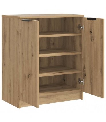 vidaXL Shoe Cabinet Artisian Oak 59x35x70 cm Engineered Wood — Colour: artisan oak