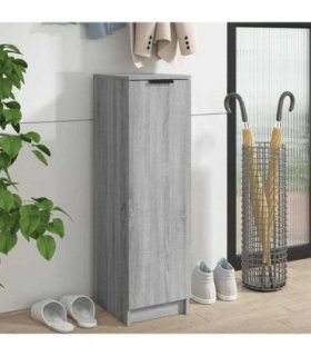 vidaXL Shoe Cabinet Grey Sonoma 30x35x100 cm Engineered Wood