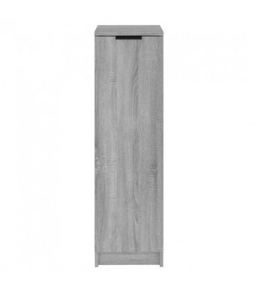 vidaXL Shoe Cabinet Grey Sonoma 30x35x100 cm Engineered Wood