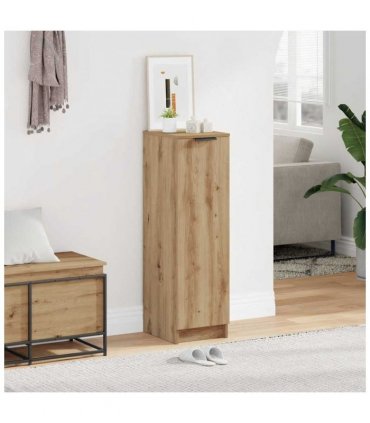 vidaXL Shoe Cabinet Artisan Oak 29.5x35x100.5 cm Engineered Wood