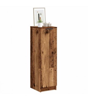 vidaXL Shoe Cabinet Old Wood 29.5x35x100.5 cm Engineered Wood