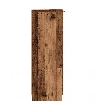 vidaXL Shoe Cabinet Old Wood 29.5x35x100.5 cm Engineered Wood
