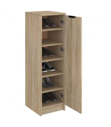 vidaXL Shoe Cabinet Sonoma Oak 30x35x100 cm Engineered Wood