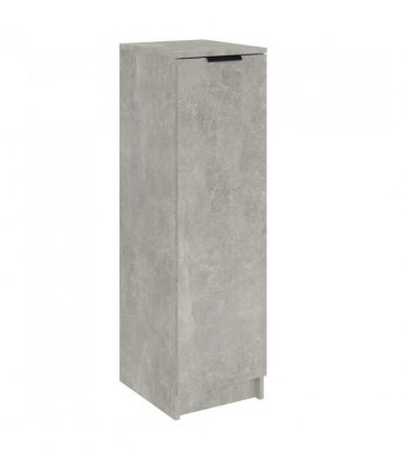 vidaXL Shoe Cabinet Concrete Grey 30x35x100 cm Engineered Wood