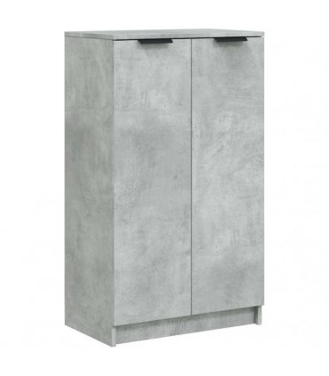 vidaXL Shoe Cabinet Concrete Grey 59x35x100.5 cm Engineered Wood