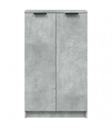 vidaXL Shoe Cabinet Concrete Grey 59x35x100.5 cm Engineered Wood