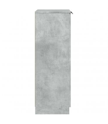 vidaXL Shoe Cabinet Concrete Grey 59x35x100.5 cm Engineered Wood