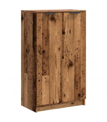 vidaXL Shoe Cabinet Old Wood 59x35x100.5 cm Engineered Wood
