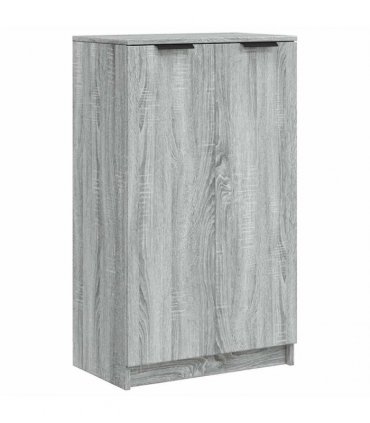 vidaXL Shoe Cabinet Grey Sonoma 59x35x100 cm Engineered Wood