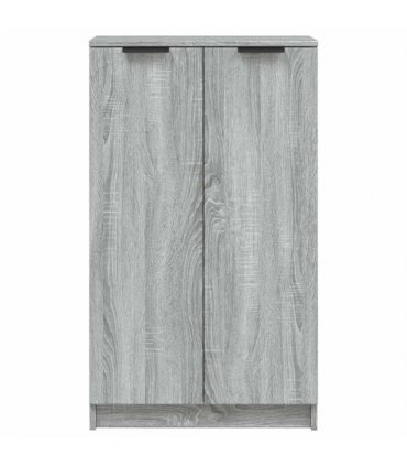 vidaXL Shoe Cabinet Grey Sonoma 59x35x100 cm Engineered Wood