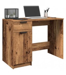 vidaXL Desk Old Wood 100x50x75 cm Engineered Wood