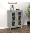 vidaXL Sideboard Grey Sonoma 69.5x34x90 cm Engineered Wood — V0672032242