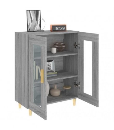 vidaXL Sideboard Grey Sonoma 69.5x34x90 cm Engineered Wood — V0672032242