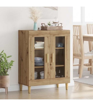 vidaXL Sideboard Artisan Oak 69.5 x 34 x 90 cm Engineered Wood — V0672032244