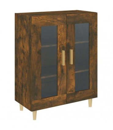 vidaXL Sideboard Smoked Oak 69.5x34x90 cm Engineered Wood — V0672032245