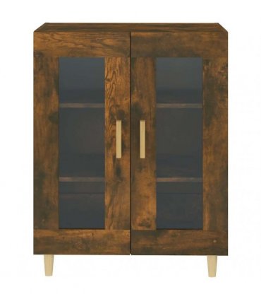 vidaXL Sideboard Smoked Oak 69.5x34x90 cm Engineered Wood — V0672032245