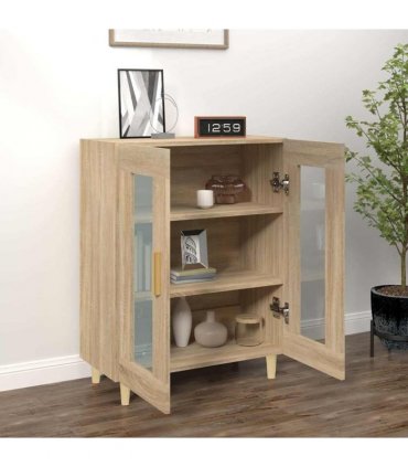 vidaXL Sideboard Sonoma Oak 69.5x34x90 cm Engineered Wood — V0672032247