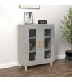 vidaXL Sideboard Concrete Grey 69.5x34x90 cm Engineered Wood — V0672032249